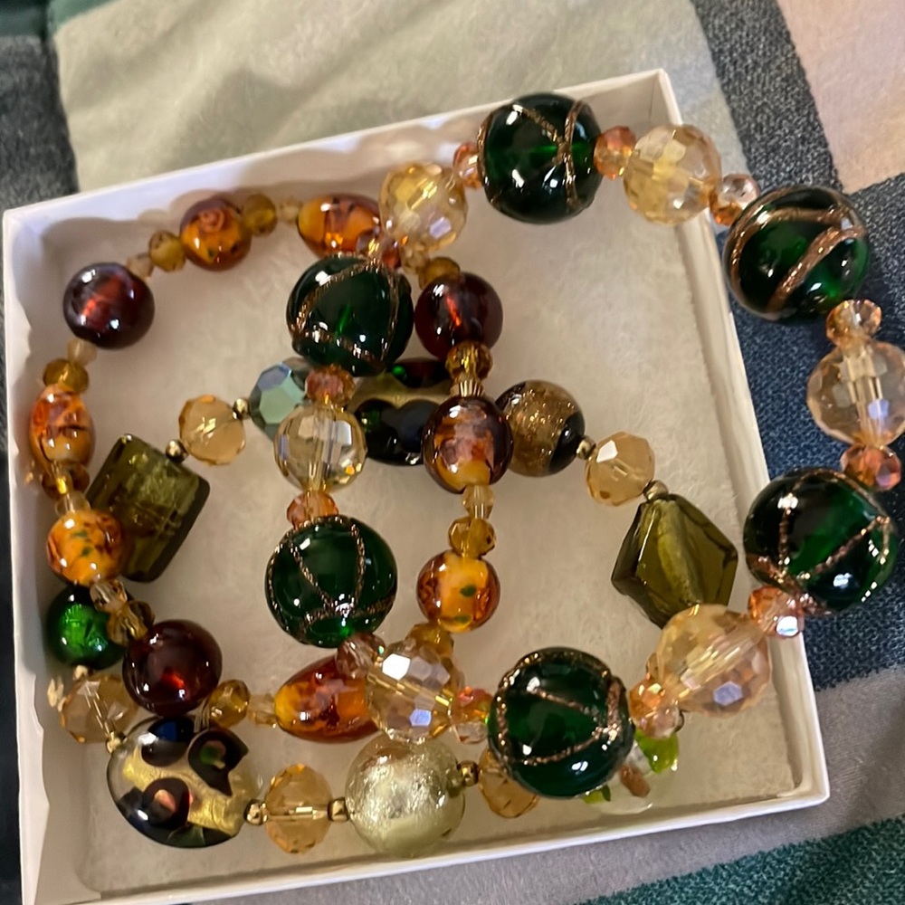 Three beautiful colorful bracelets